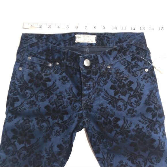 Free People Denim D/F pants damask pants jeans - Picture 5 of 6